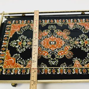 Elegant Vintage Serveringsbricka med Orientaliskt Motiv