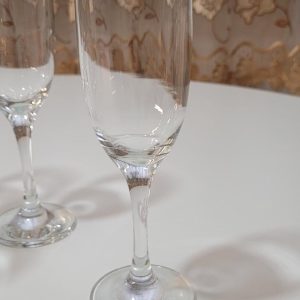 6st Champagneglas H=21,5cm D= 4,5cm