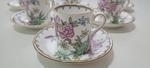 6st koppar med fat, 1920-tal Chinoiserie, Royal Tuscan, sällsynta
