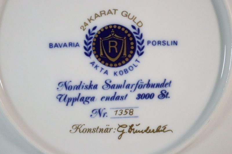 Bavaria mors dag tallrik - 24K Guld