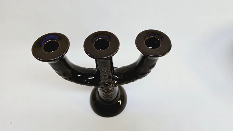 Vintage Trearmad Ljusstake – Elegant Svensk Design