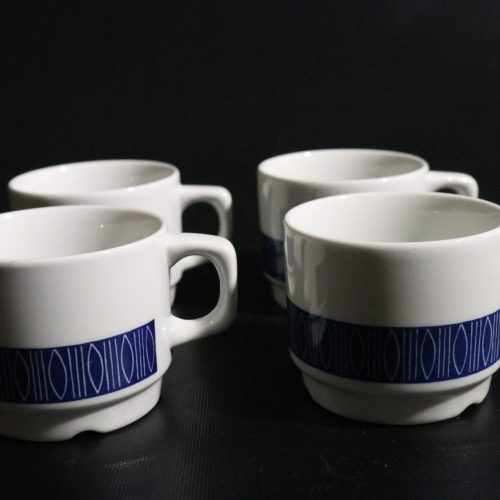 Set med 4 Kaffekoppar – Figgjo Norway, Tidlös Skandinavisk Design