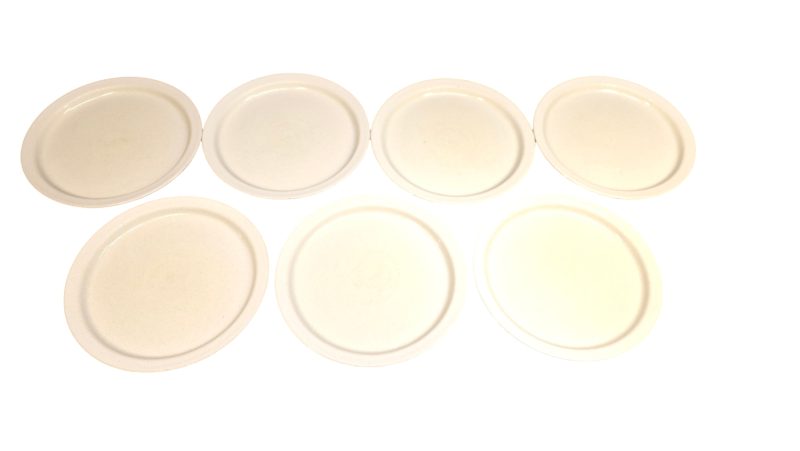 Set med 7 tallrikar från Höganäs Keramik, 24 cm i diameter