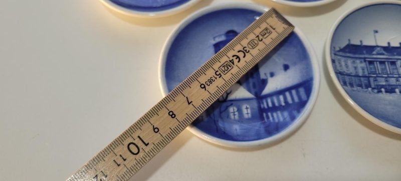 5 Väggtallrikar, Royal Copenhagen Fajance, Danmark