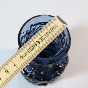 Mindre blå glasvas - kobolt, Göte Augustsson, Ruda glasbruk
