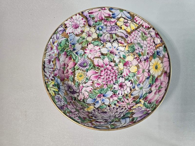 SKÅL, Porslin, "Mille fleur", Kina, troligen 1900-talets senare hälft