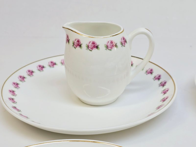 Elegant kaffeservis "Rosor" från Gustavsberg – komplett set med 6 delar!