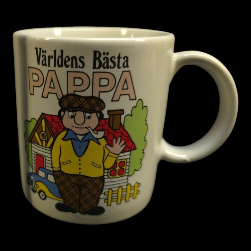 Retro kaffemugg – "Världens bästa pappa"