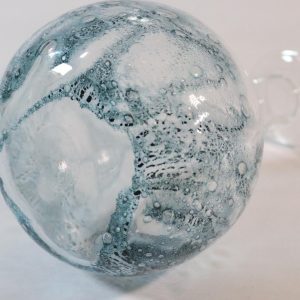 Glasvas med bubblor i glaset, Troligen Skandinavisk design