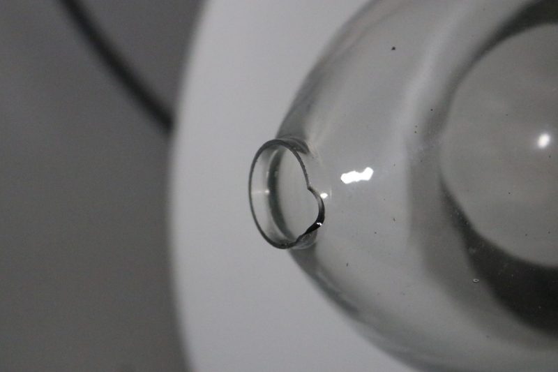 Kökslampa, industriell design, gjord av metall och glas "OTTAVA"