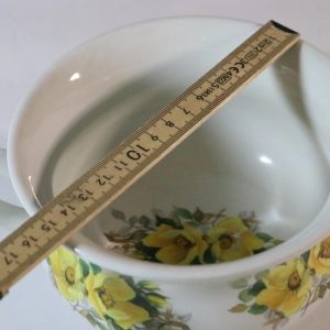 Portmeirion Keramik Stoke On Trent Gula Blommor Kaffe Te kopp Mugg Soppa skål