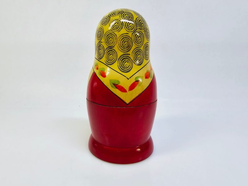Charmig Matryoshka-docka – Handmålat Set med 6 Dockor