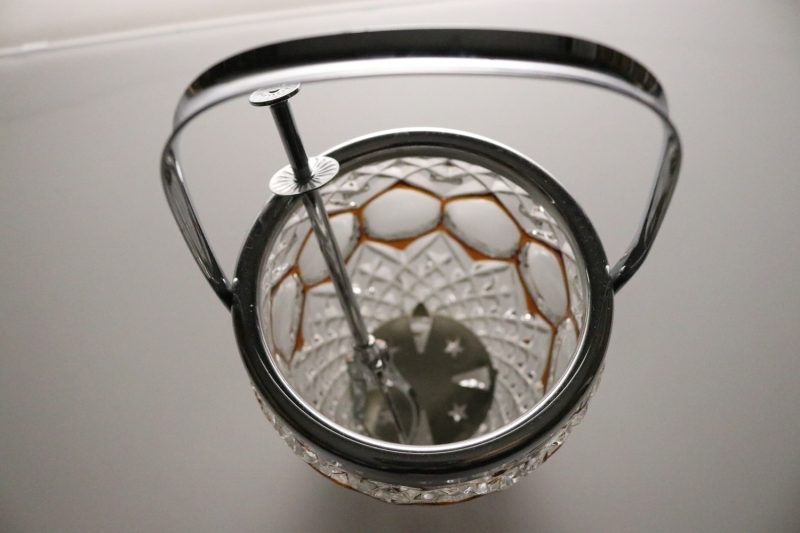 Exklusiv Ishink - Glas/Metall - 1900-talets Andra Hälft
