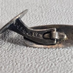 Manschettknapp — ÄKTA SILVER