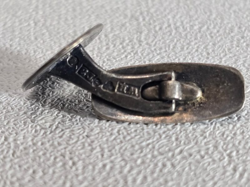 Manschettknapp — ÄKTA SILVER