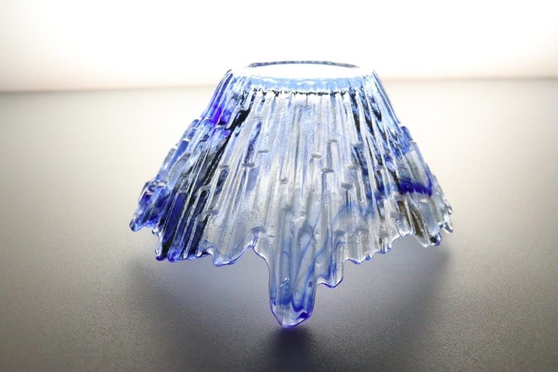 GLASSKÅL. troligen Istappsskål, Snapphane Glasbruk 18cm