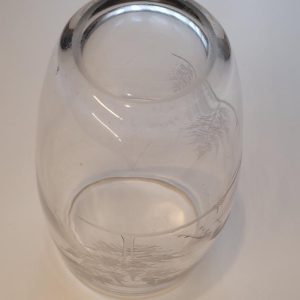 Vas med etsning, 26cm