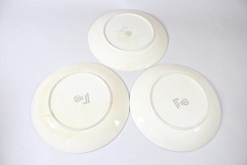 3st flata tallrikar, "Marina" Gefle - 23,5cm