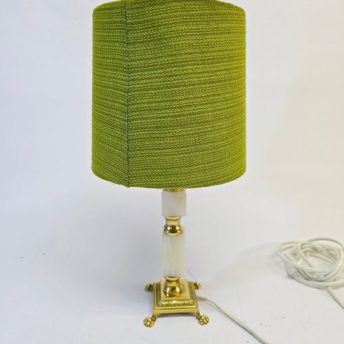 Charmig Bordslampa med Grön Skärm - Retro Elegans