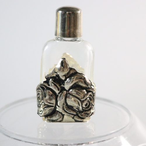 parfymflaska glas & metall
