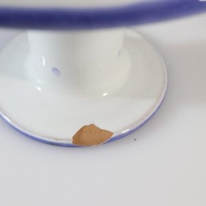 Nattljusstake, blå och vit, keramik