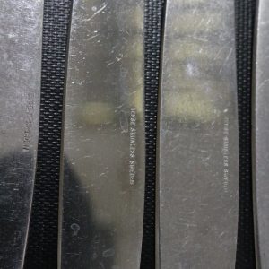 8st knivar, ROSTFRITT STÅL, Svenskt spets , Gense