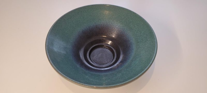 Skål i glaserad lergods, osignerad, 25cm