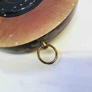 Väggbarometer i Trä och Mässing, West Germany, 18 cm – Exklusiv Inredningsdetalj