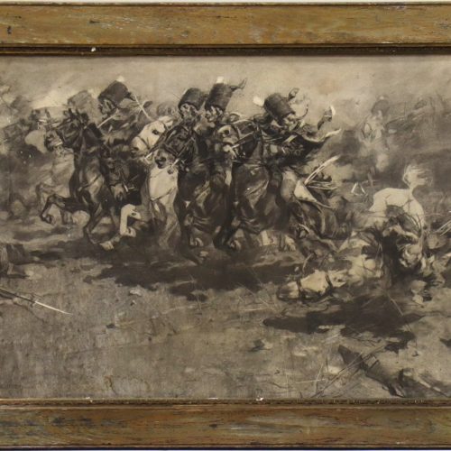 Hugo Ungewitter (1869-1944) litografiskt tryck, 91 X 58 cm