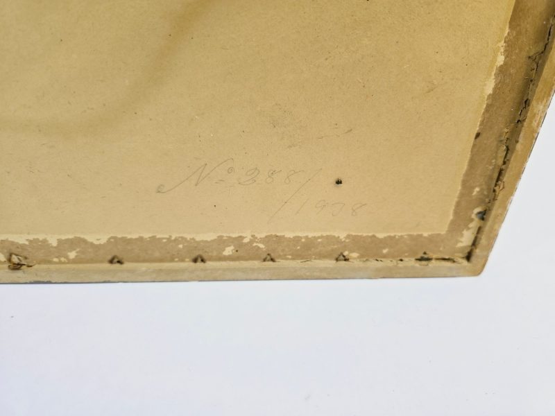 Litografi - Vinterlandskap – Signerat Verk från 1936