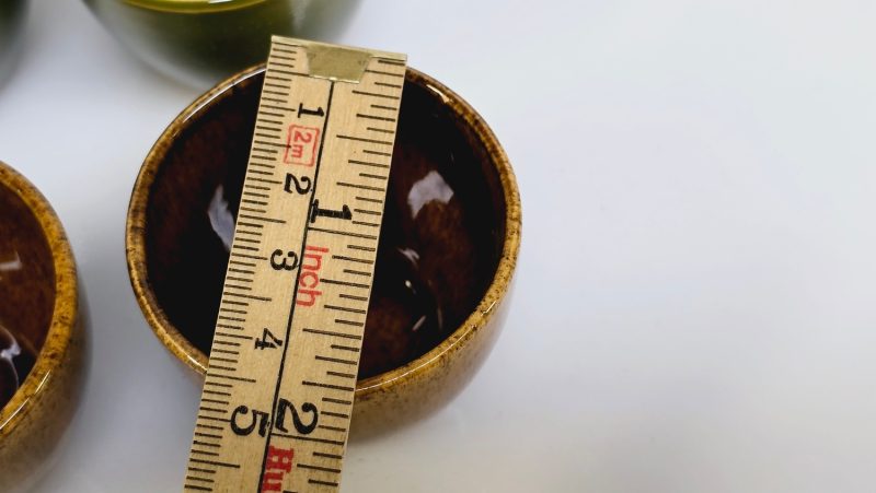 Rustik charm: Set med 6 små keramikkoppar