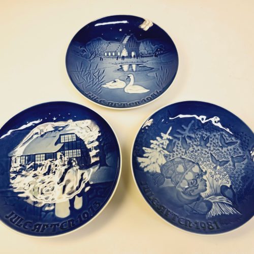 Set med 3 julassietter från B&G Copenhagen Porcelain – Limited Edition