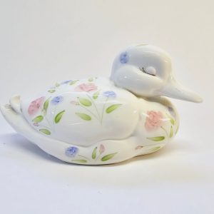 Goebel Sparbössa i Form av Anka - Blommönstrad, 10 cm
