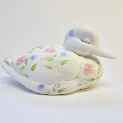 Goebel Sparbössa i Form av Anka - Blommönstrad, 10 cm
