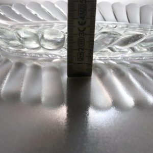 Glasfat i pressglas, 23,5cm
