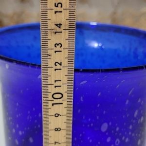 Blå ytterfoder i glas, TROLIGEN SEA GLASBRUK