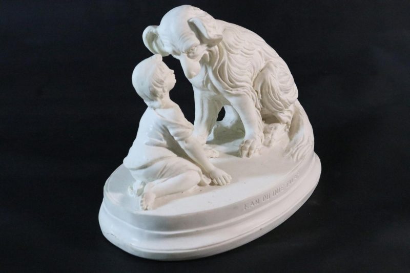 SKULPTUR, "Kan du inte tala?, troligen stenmassa