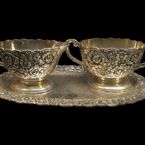 Elegant Vintage Teservis från Japan – En Tidlös Skatt sockerskål & gräddsnip