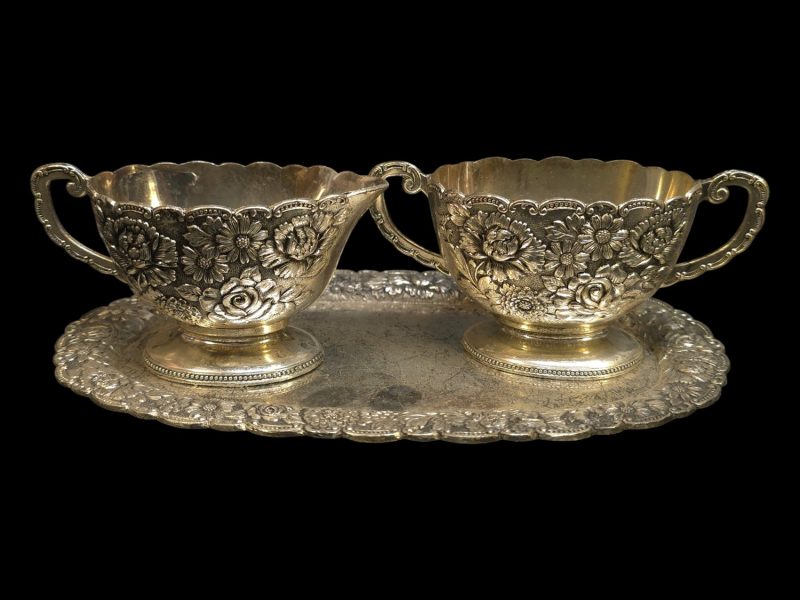 Elegant Vintage Teservis från Japan – En Tidlös Skatt sockerskål & gräddsnip