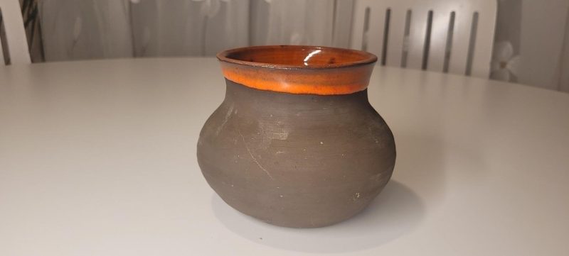 Brun keramikskål J.J