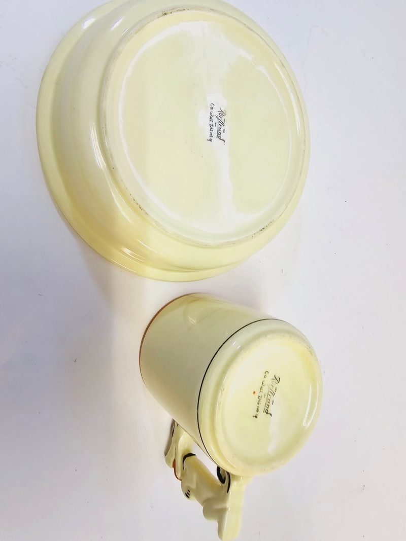 Disney Set från Rörstrand – Vintage Kopp och Skål med Musse Pigg