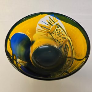 Unik Skål av Göran Wärff – Kosta, 1970, Ett Mästerverk i Glas