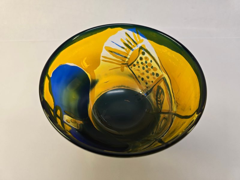Unik Skål av Göran Wärff – Kosta, 1970, Ett Mästerverk i Glas