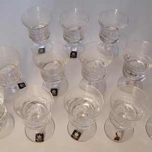Glas Royal Krona troligen kristall 9+3
