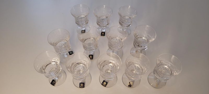 Glas Royal Krona troligen kristall 9+3
