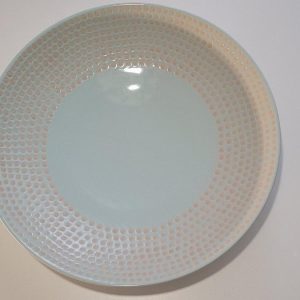 Jättestor skål / fruktskål design Twinshome 37cm blågrön turkos