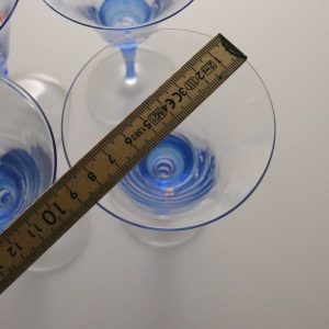 4st Vinglas, havsmotiv - 17,5cm - Signerade "A"