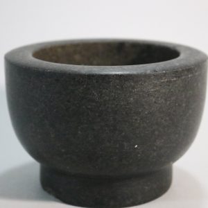 Mortel Svart Marmor Hushåll Köksredskap, Stöt saknas D14cm