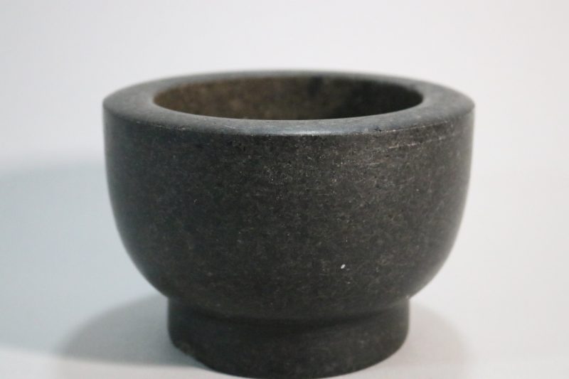 Mortel Svart Marmor Hushåll Köksredskap, Stöt saknas D14cm