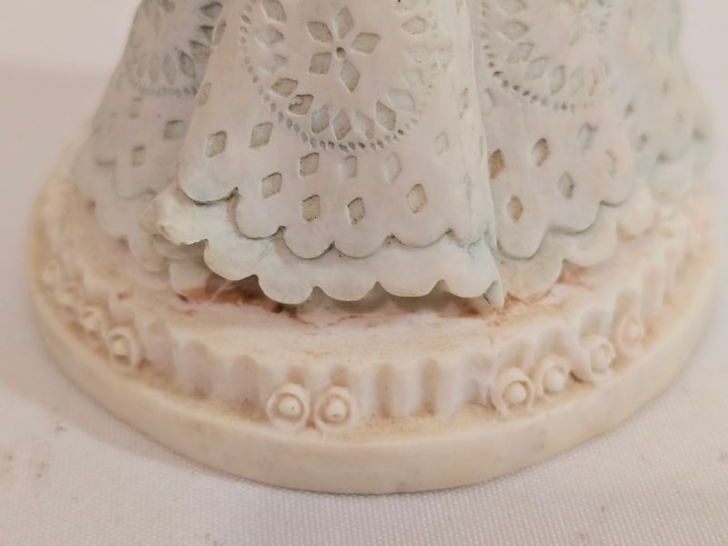 Exklusiv Vintage Figurin – Elegant Dam med Paraply